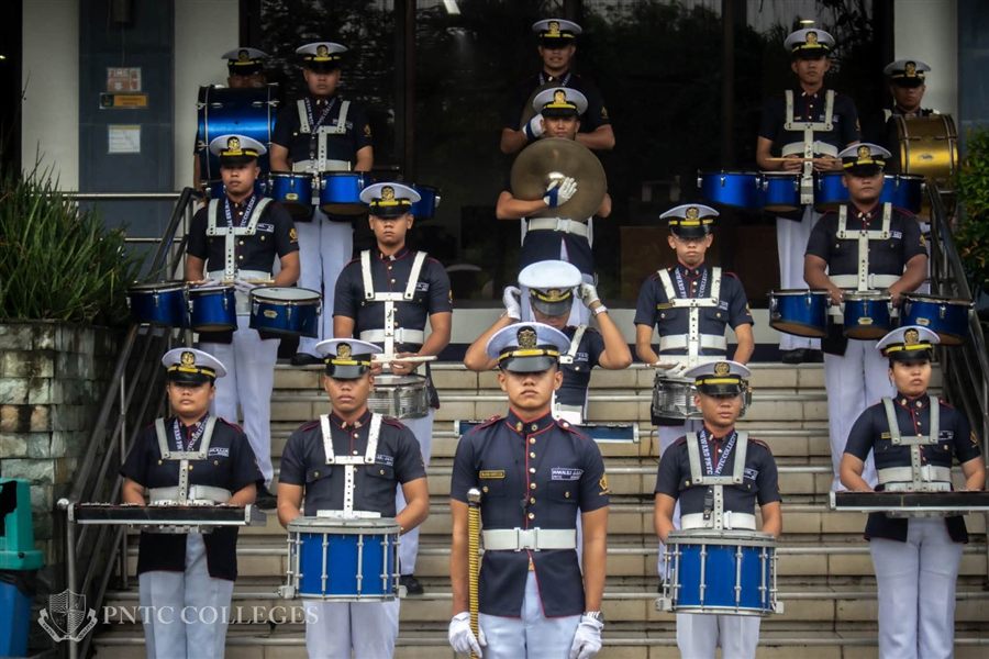 The PNTC drum and bugle corps
